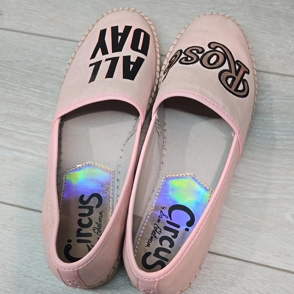 Circus by Sam Edelman Women Leni 8 Pink Espadrilles All Day Rose Flats Shoes 9M